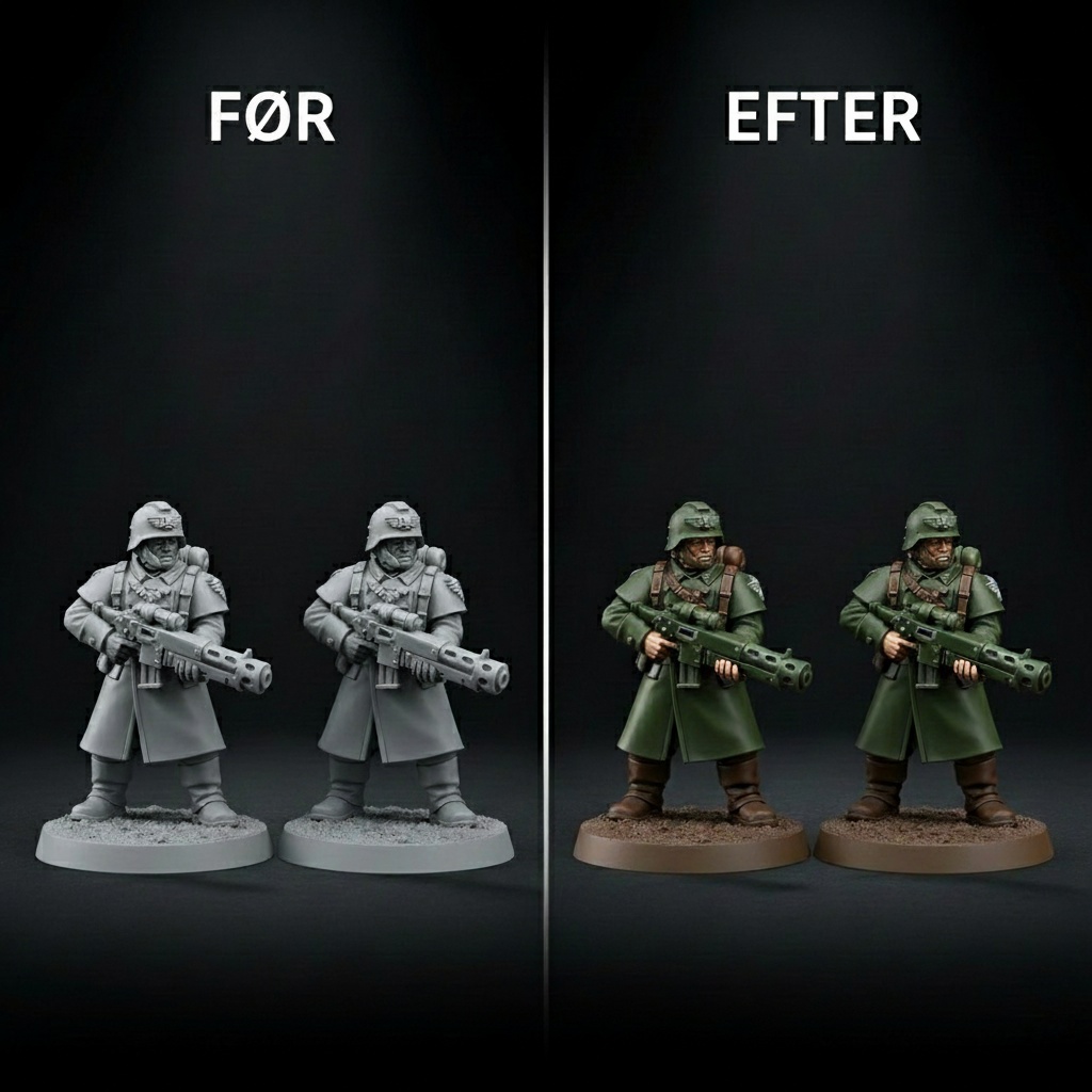 Før/Efter maling billede af Astra Militarum